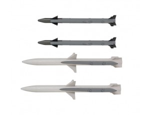 FMS F-16 Falcon 80mm EDF Jet Under Wing Missiles Set